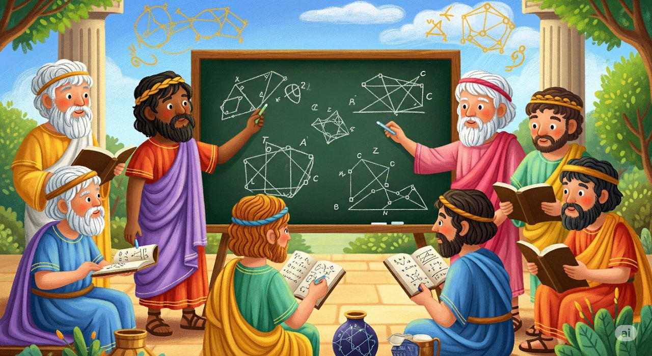 تاریخ ریاضیات - رازهای شگفت‌انگیز ریاضیات یونان باستان | از فیثاغورث تا اقلیدس